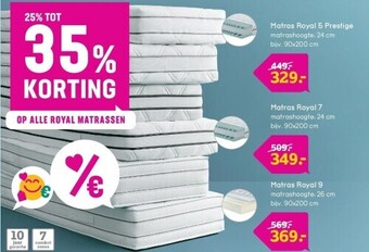 Leen Bakker Matras royal 5 prestige aanbieding
