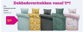 Leen Bakker Dekbedovertrek austin 140x200 cm aanbieding