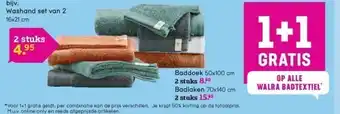 Leen Bakker Washand set van 2 16x21 cm aanbieding