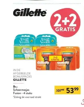 Gillette scheermesjes fusion - 4 stuks