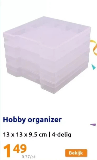 Action Hobby organizer aanbieding