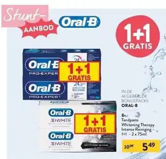 Oral-b tandpasta whitening therapy intense reiniging 1+1-2x 75ml