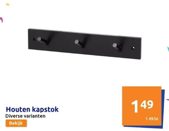 Action Houten kapstok aanbieding