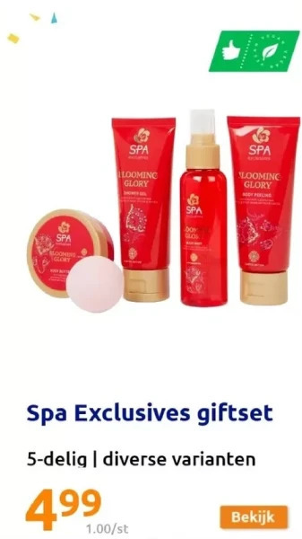 Action Spa exclusives giftset aanbieding