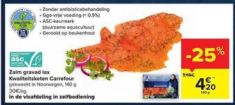 Carrefour Zalm gravad lax aanbieding