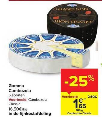 Carrefour Gamma cambozola aanbieding