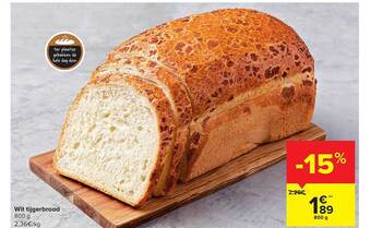 Carrefour Wit tijgerbrood aanbieding