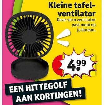 Kruidvat Kleine Tafel-ventilator aanbieding