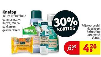 Kruidvat Kneipp Douchegel Refreshing Eucalyptus aanbieding