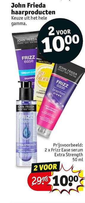 Kruidvat John Frieda Haarproducten aanbieding