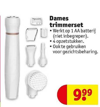 Kruidvat Dames Trimmerset aanbieding