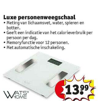 Kruidvat Luxe Personenweegshaal aanbieding