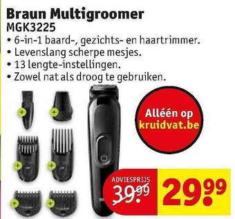 Kruidvat Braun Multigroomer MGK3225 aanbieding