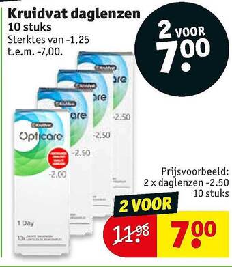 Kruidvat Kruidvat Daglenzen 10 Stuks aanbieding