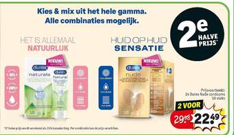 Kruidvat Prijsvoorbeeld: 2x Durex Nude Condooms 10 Stuks aanbieding