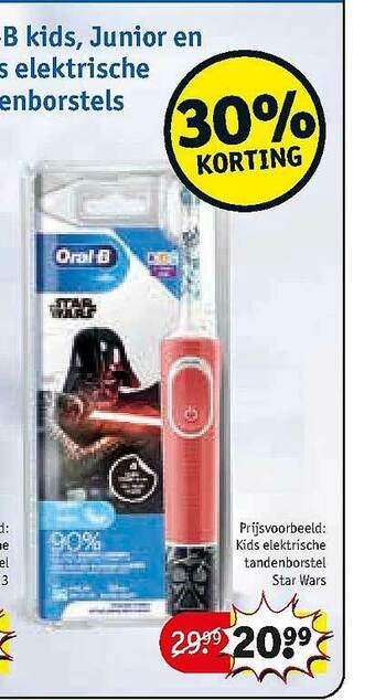 Kruidvat Oral-B Kids, Junior En Elektrische Tandenborstel Star Wars aanbieding