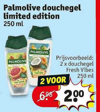 Kruidvat Palmolive Douchegel Limited Edition 250 Ml aanbieding