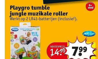 Kruidvat Playgro Tumble Jungle Muzikale Roller aanbieding
