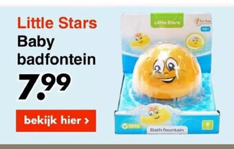 Wibra Little Stars baby badfontein aanbieding