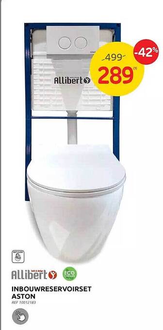 Brico Allibert inbouwreservoirset aston aanbieding