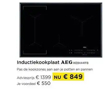 Molecule Inductiekookplaat aeg aanbieding