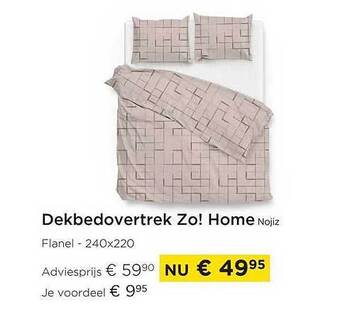 Molecule Dekbedovertrek zo! home aanbieding