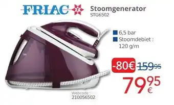 Eldi Friac stoomgenerator STG6502 webcode: 210056502 aanbieding