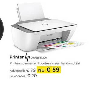 Molecule Printer hp deskjet 2720e aanbieding