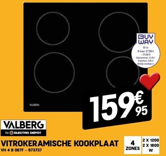 Electro Depot Vitrokeramische kookplaat aanbieding