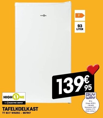 Electro Depot Tafelkoelkast aanbieding