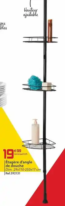 GiFi Étagère d'angle de douche aanbieding