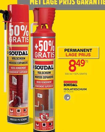 Brico Soudal isolatieschuim aanbieding