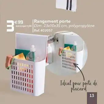 Rangement porte