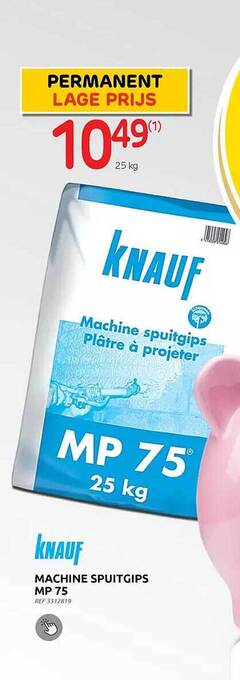 Brico Knauf machine spuitgips mp 75 aanbieding