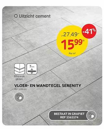 Brico Vloer- en wandtegel serenity aanbieding