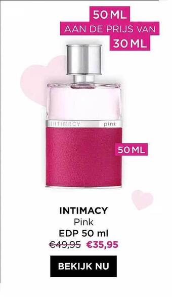 ICI PARIS XL Intimacy pink edp 50ml aanbieding