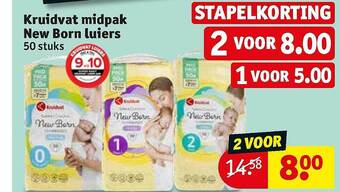 Kruidvat Kruidvat Midpak New Born Luiers aanbieding