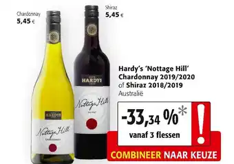 Colruyt Hardy's nottage hill chardonnay 2019/2020 aanbieding