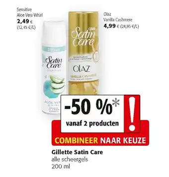 Colruyt Gillete satin care 200ml aanbieding