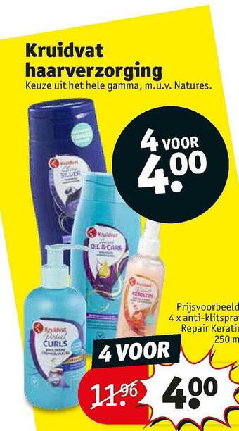 Kruidvat Kruidvat Haarverzorging aanbieding