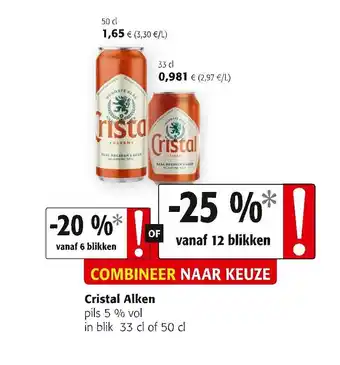 Colruyt Cristal alken 50cl aanbieding