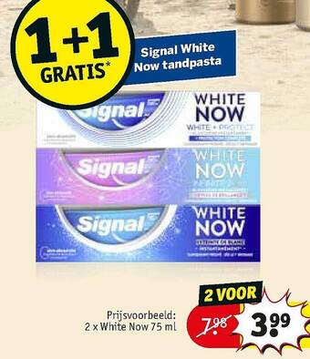 Kruidvat Signal White Now Tandpasta aanbieding