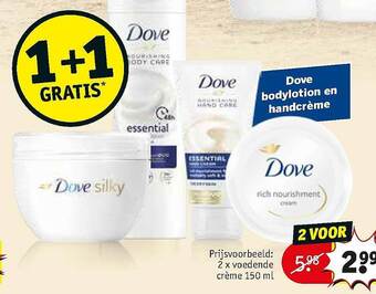 Kruidvat Dove Bodylotion En Handcreme aanbieding