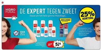 Kruidvat Hidro Fugal De Expert Tegen Zweet aanbieding