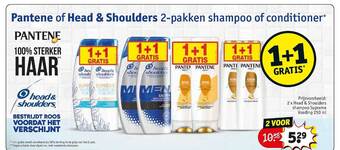 Kruidvat Pantene Of Head & Shoulders 2-pakken Shampoo Of Conditioner aanbieding
