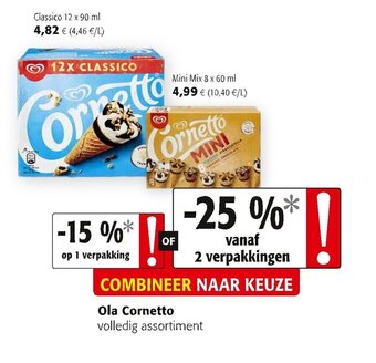Colruyt Ola cornetto aanbieding