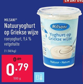 Milsani Natuuryoghurt op Griekse wijze