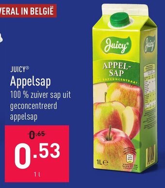 ALDI Juicy Appelsap aanbieding