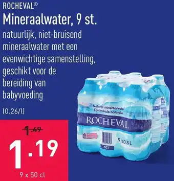 ALDI Rocheval Mineraalwater, 9st. aanbieding