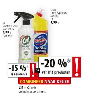 Colruyt Cif of glorix aanbieding